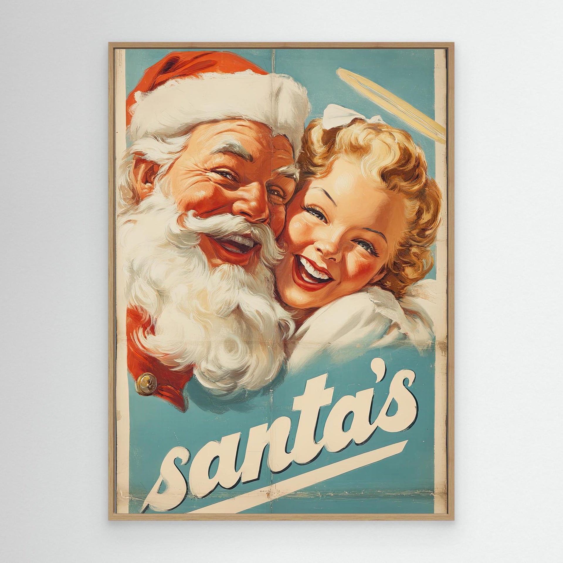 Santa with Little Helper