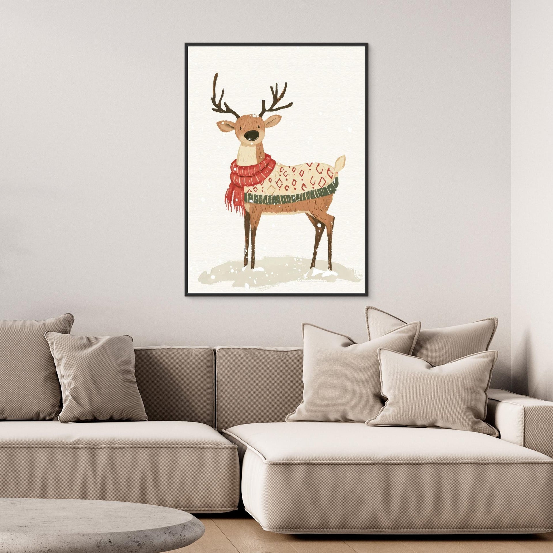 Elke mit rotem Schal