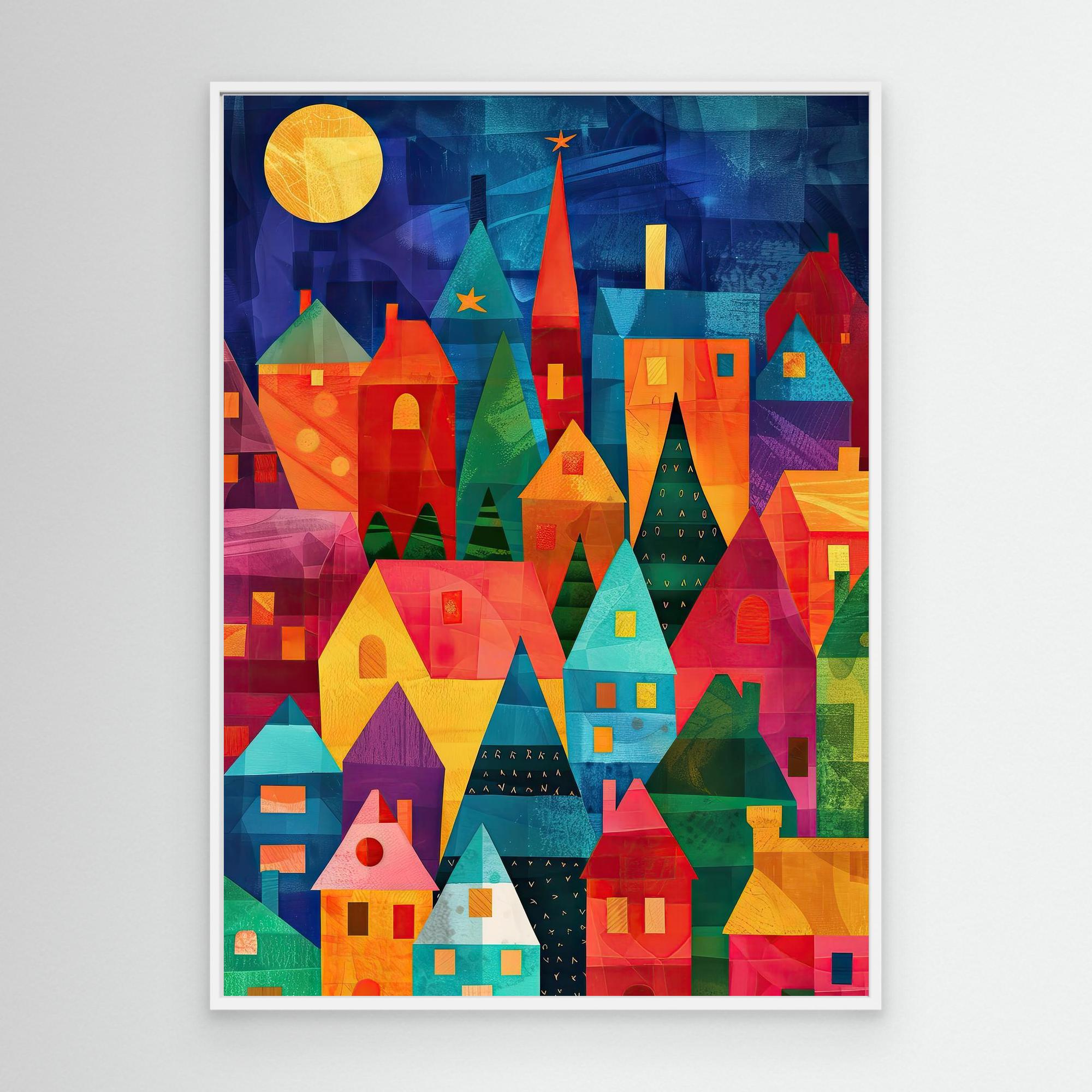 Christmas Village at night