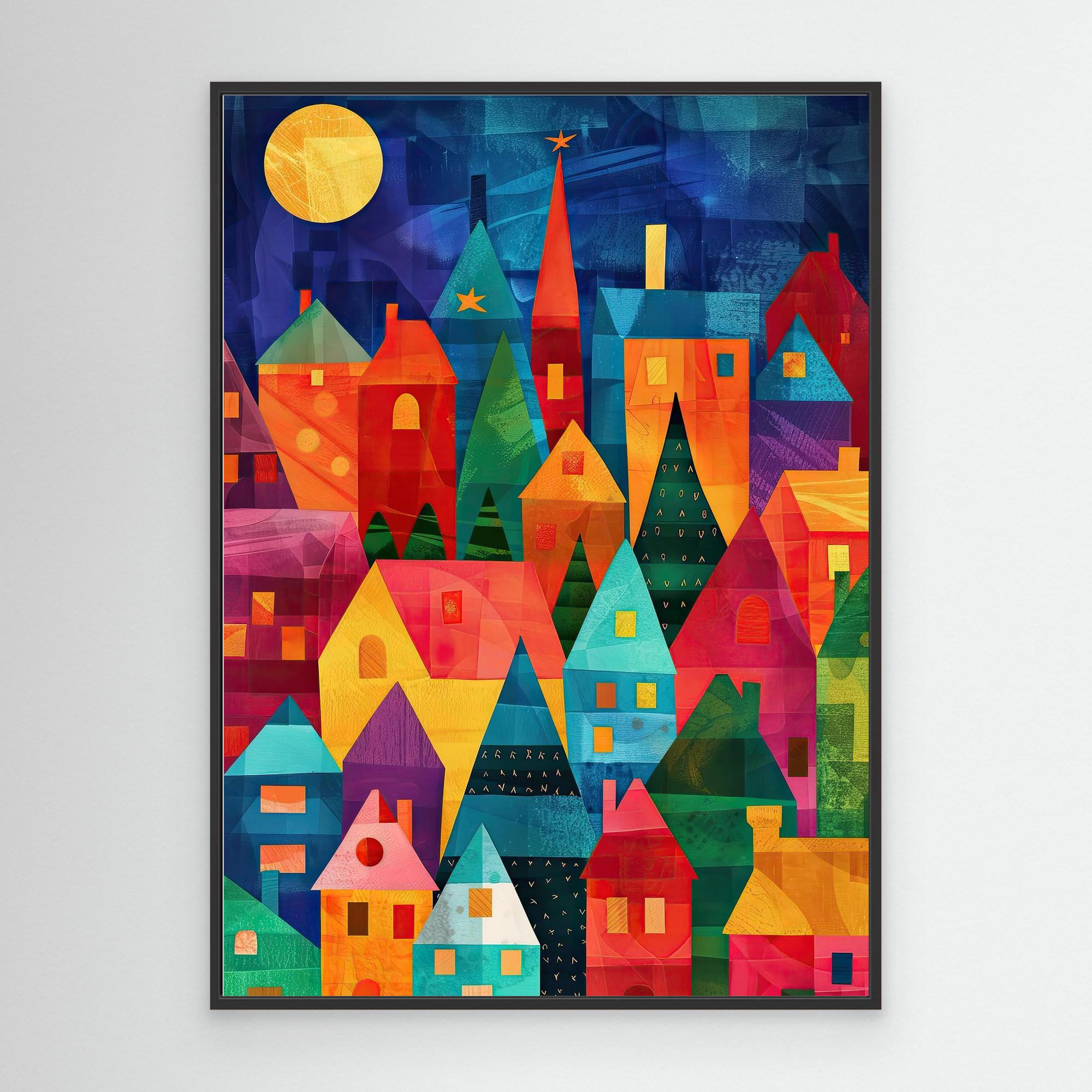 Christmas Village at night